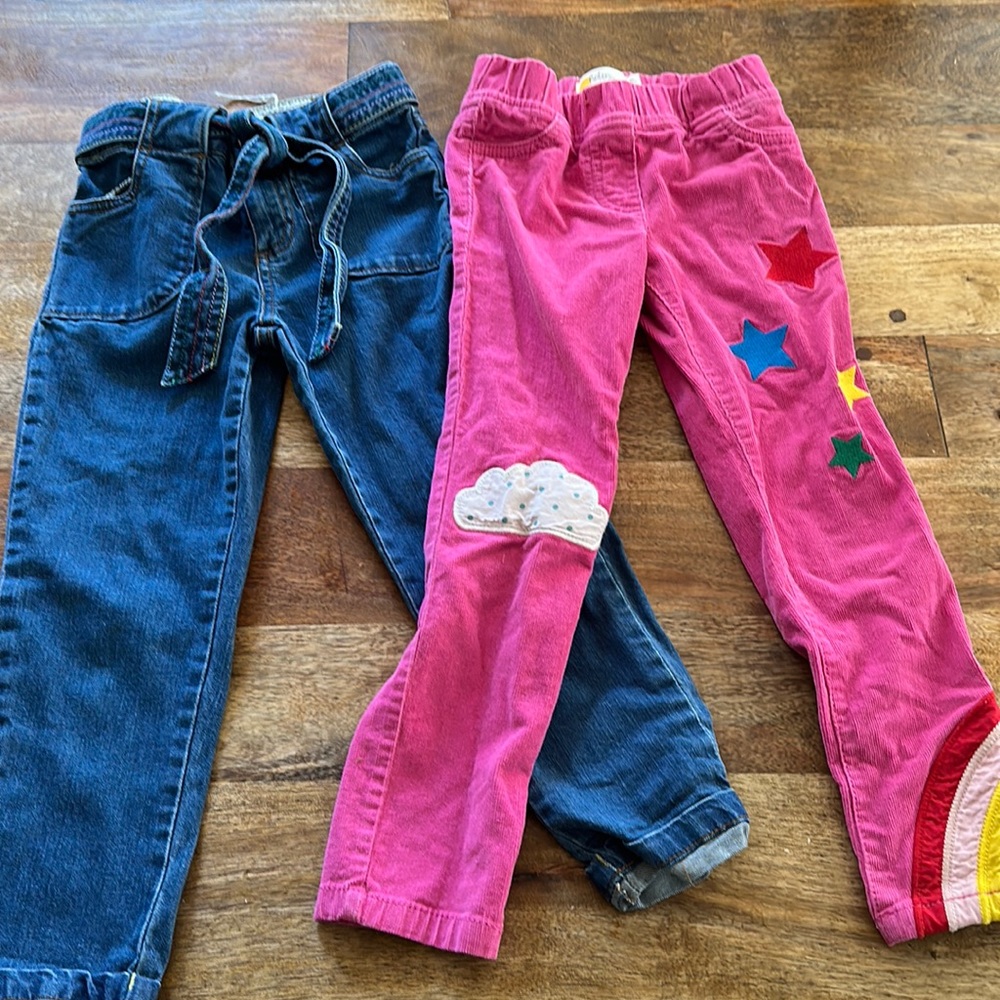 Mini Boden 6Y Jean and Corduroy Pants (set of 2) worn once each!